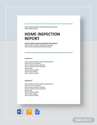 Inspection Report 50 Examples Word Pages Google Docs How To 