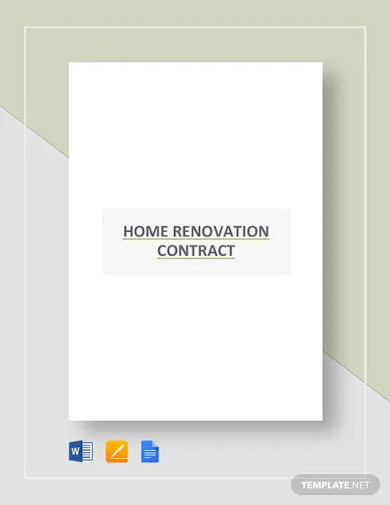 home renovation contract template