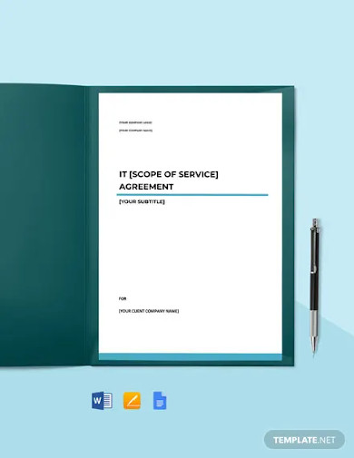 it service level agreement template