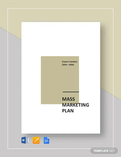 Mass Marketing Plan Template