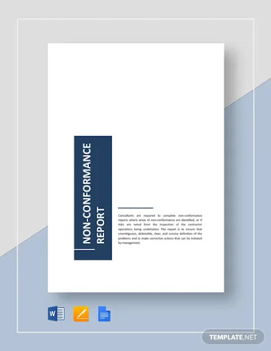 Non Conformance Report Template