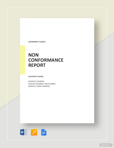 Non Conformance Report Template