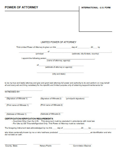 power of attorney form in pdf