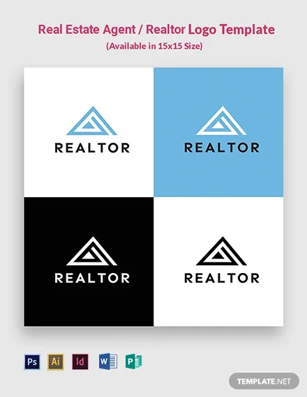 real estate agent realtor logo template