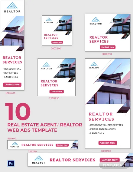 Real Estate Agent Realtor Web Ads Template