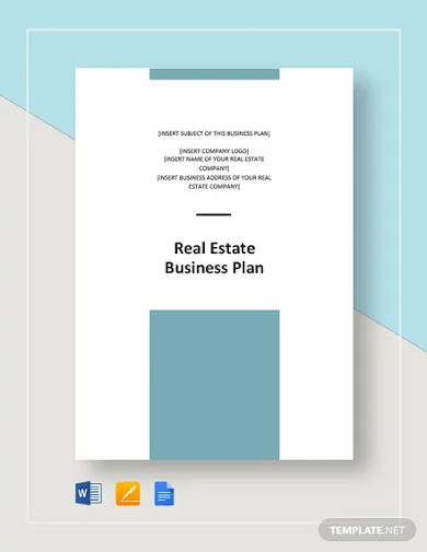 real estate business plan template