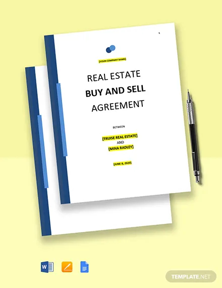 real estate buy sell agreement template