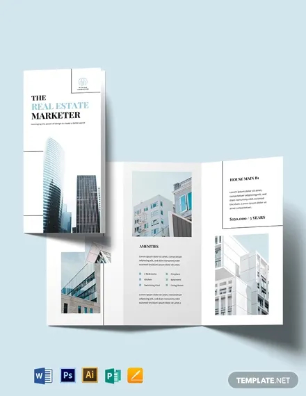 real estate marketing brochure template