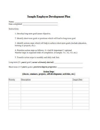 Employee Development Plan 10 Examples Format Pdf Examples 1649