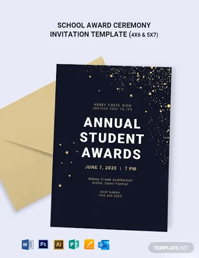 school award ceremony invitation template