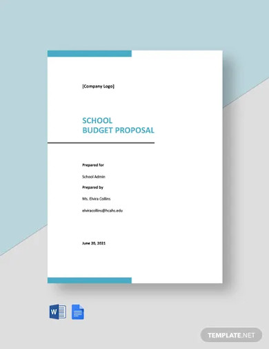 school budget proposal template