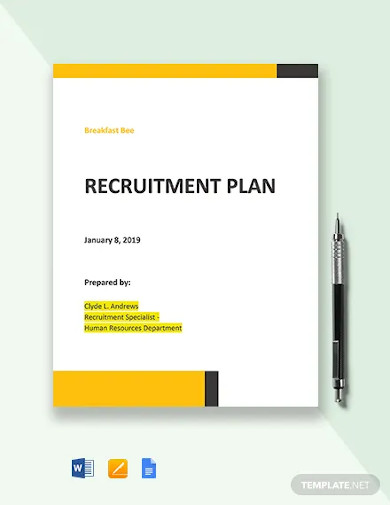 small business recruitment plan template