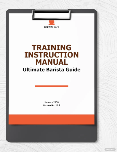 training instruction manual template