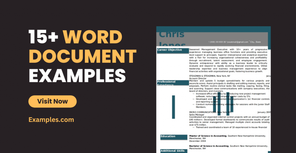 Word Document Examples