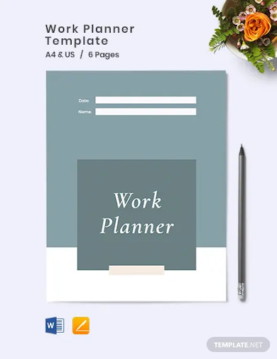 work planner template