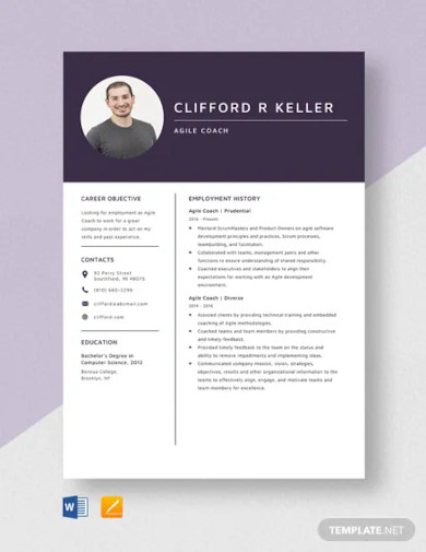 Agile Coach Resume Template