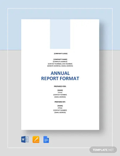 how to write an annual report example