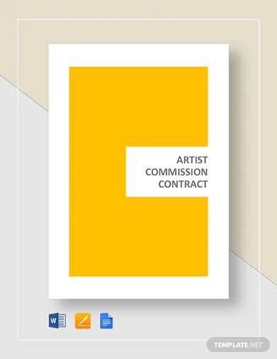 artist commission contract template
