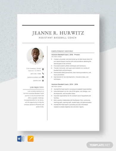 Coach Resume - 10+ Examples, Format, Sample | Examples