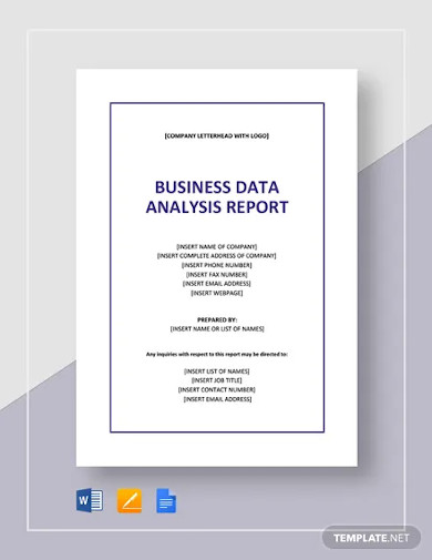 Data Analysis Report - 20+ Examples, Format, How to Write, Pdf