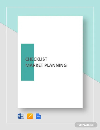 Checklist Market Planning Template
