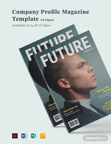 company profile magazine template