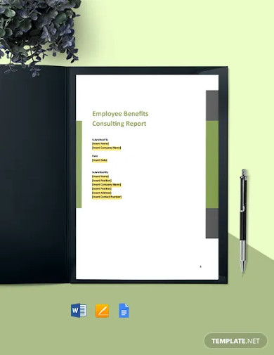 corporate consulting report template