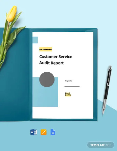 customer service audit report template