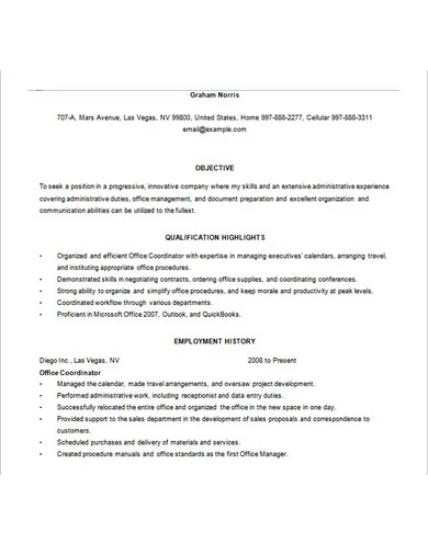 data entry resume format template