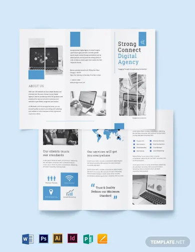 digital marketing services brochure template