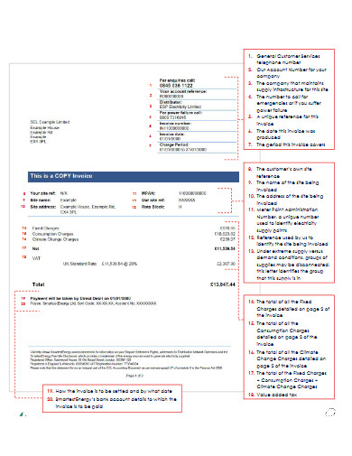 electrical invoice example