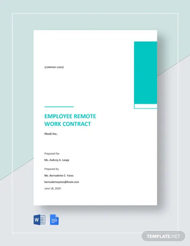 Employee Remote Work Contract Template