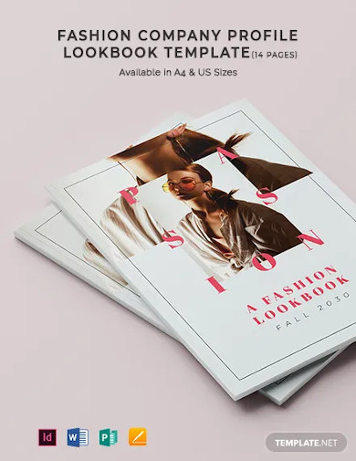 Fashion Company Profile Lookbook Template