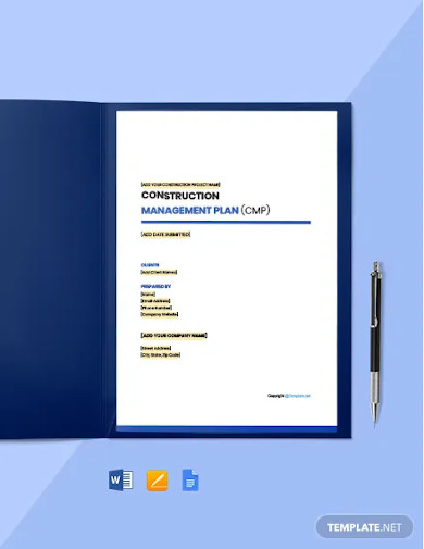 Construction Management Plan - 15+ Examples, Format, Pdf | Examples