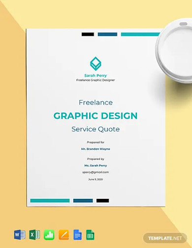 freelance graphic design quote template