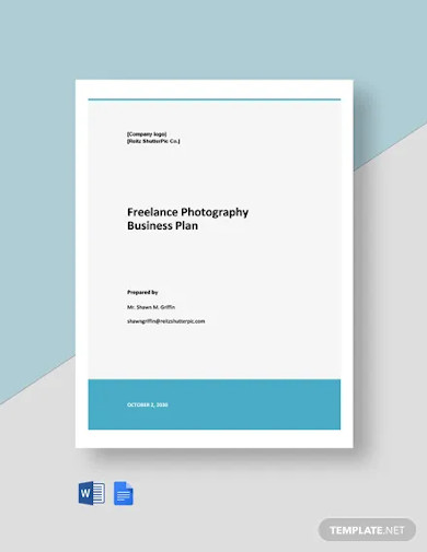 freelance photography business plan template