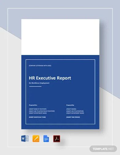hr executive report template