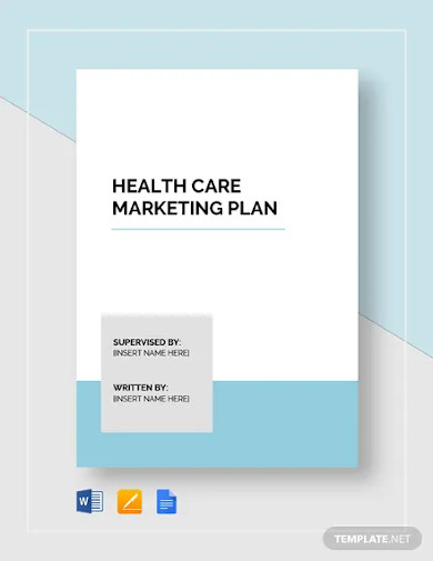 healthcare marketing plan template