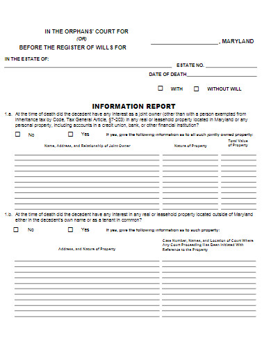 Information Report Example - 10+ Examples, Format, Pdf | Examples