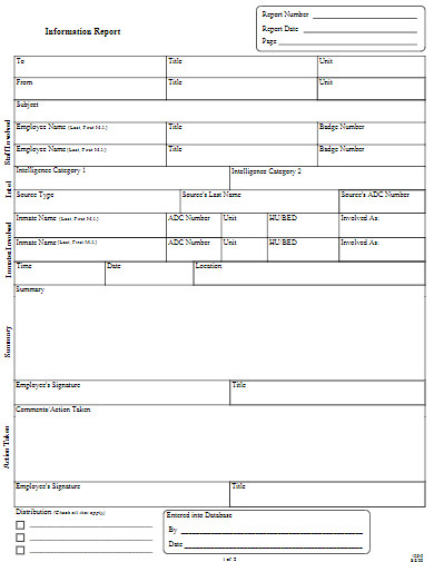 Information Report Example - 10+ Examples, Format, Pdf | Examples