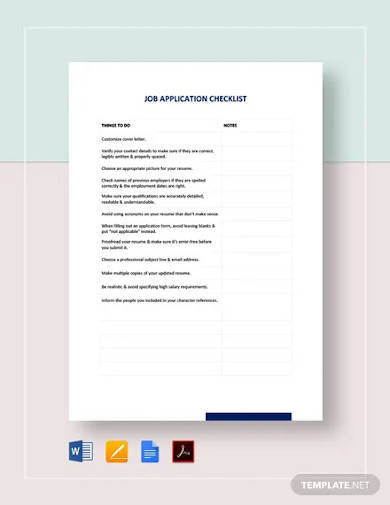 Job Application - 10+ Examples, Format, Pdf | Examples