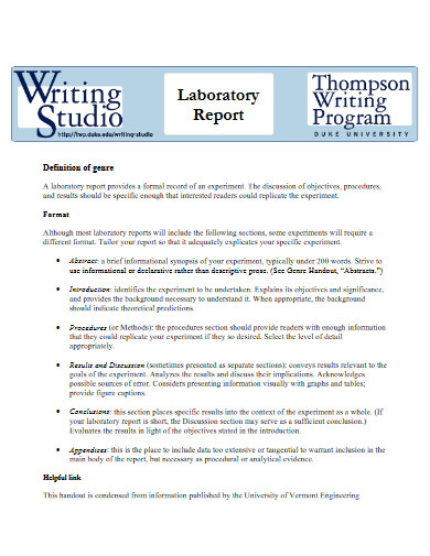 laboratory report