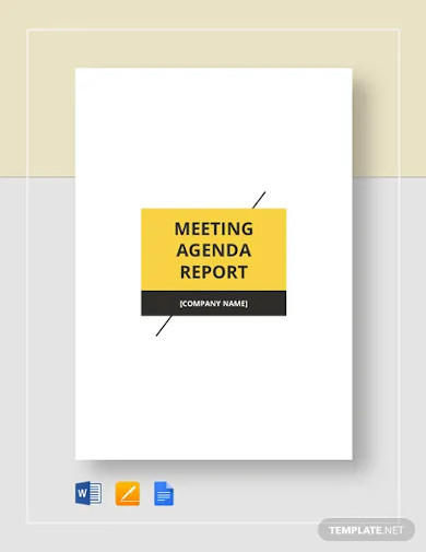meeting agenda report template