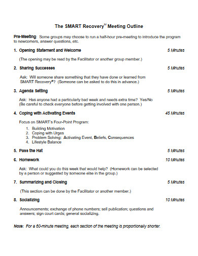 Meeting Outline - 10+ Examples, Format, Pdf | Examples