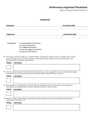 Performance Worksheet - 10+ Examples, Format, Pdf | Examples