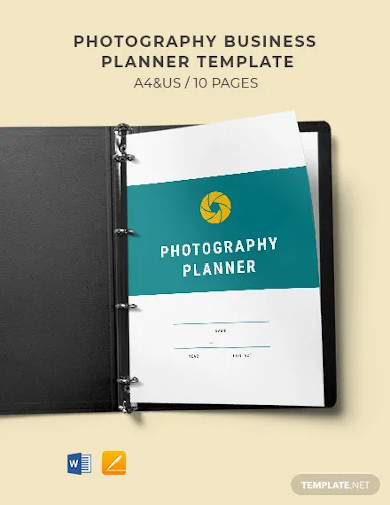 photography business planner template