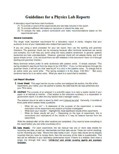 30+ Lab Report Examples in MS Word | Pages | Google Docs | PDF | Examples