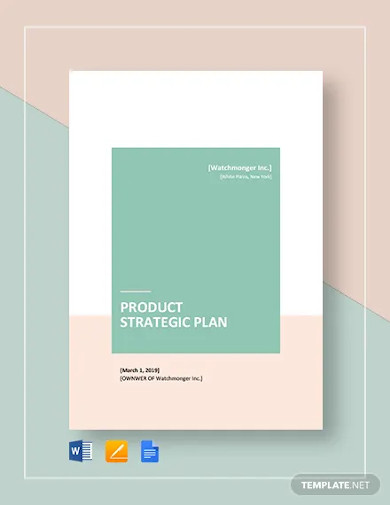 Product Strategy Plan Template