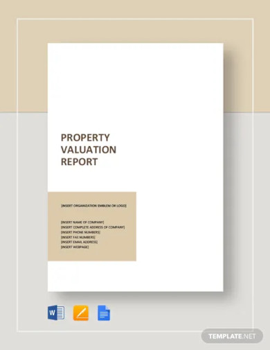 Property Valuation Report Template