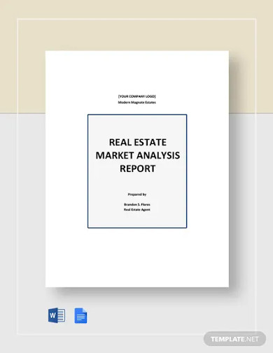 real estate market analysis report templates